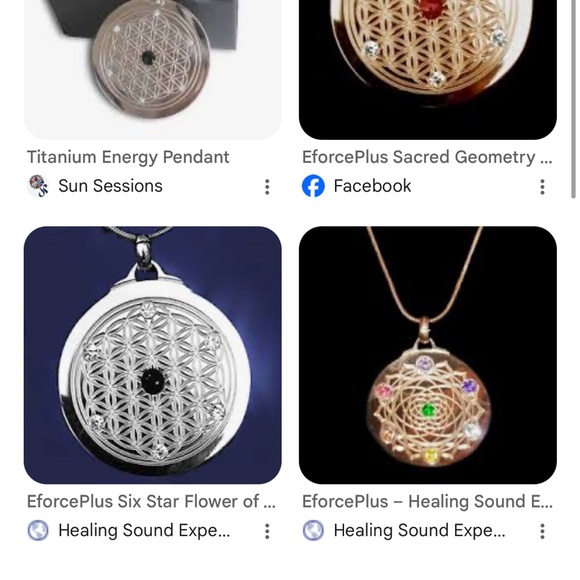 E Force E Silver Energy Necklace - Picture 3 of 8